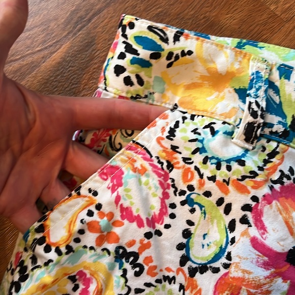 EUC Christopher & Banks flower and paisley skort - Picture 3 of 14